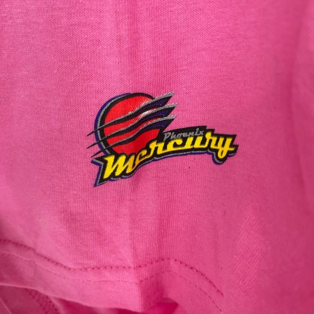 Adidas Women's Pink WNBA Breast Health Awareness Phoenix Mercury Tee Size L - Picture 3 of 5